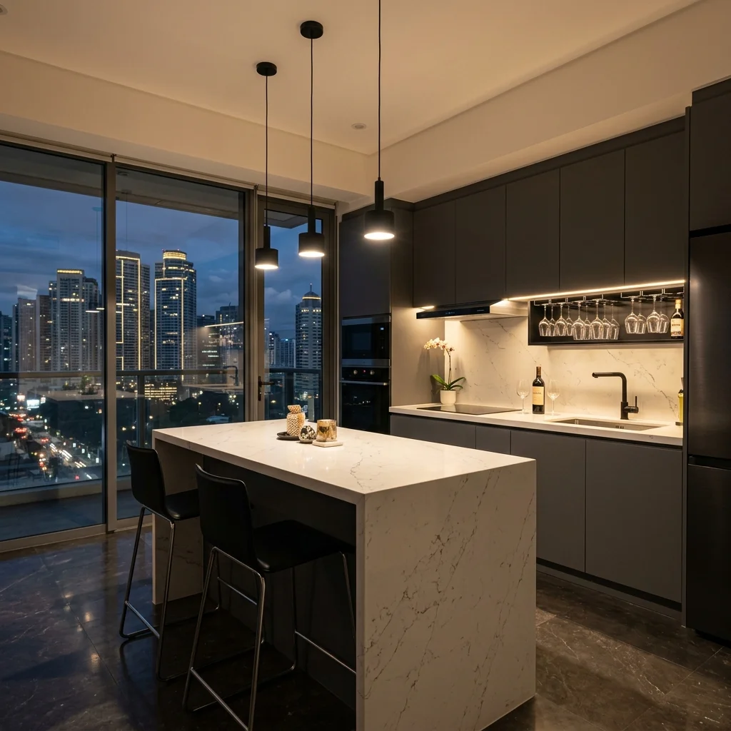 Kitchen cabinets Makati condo installation
