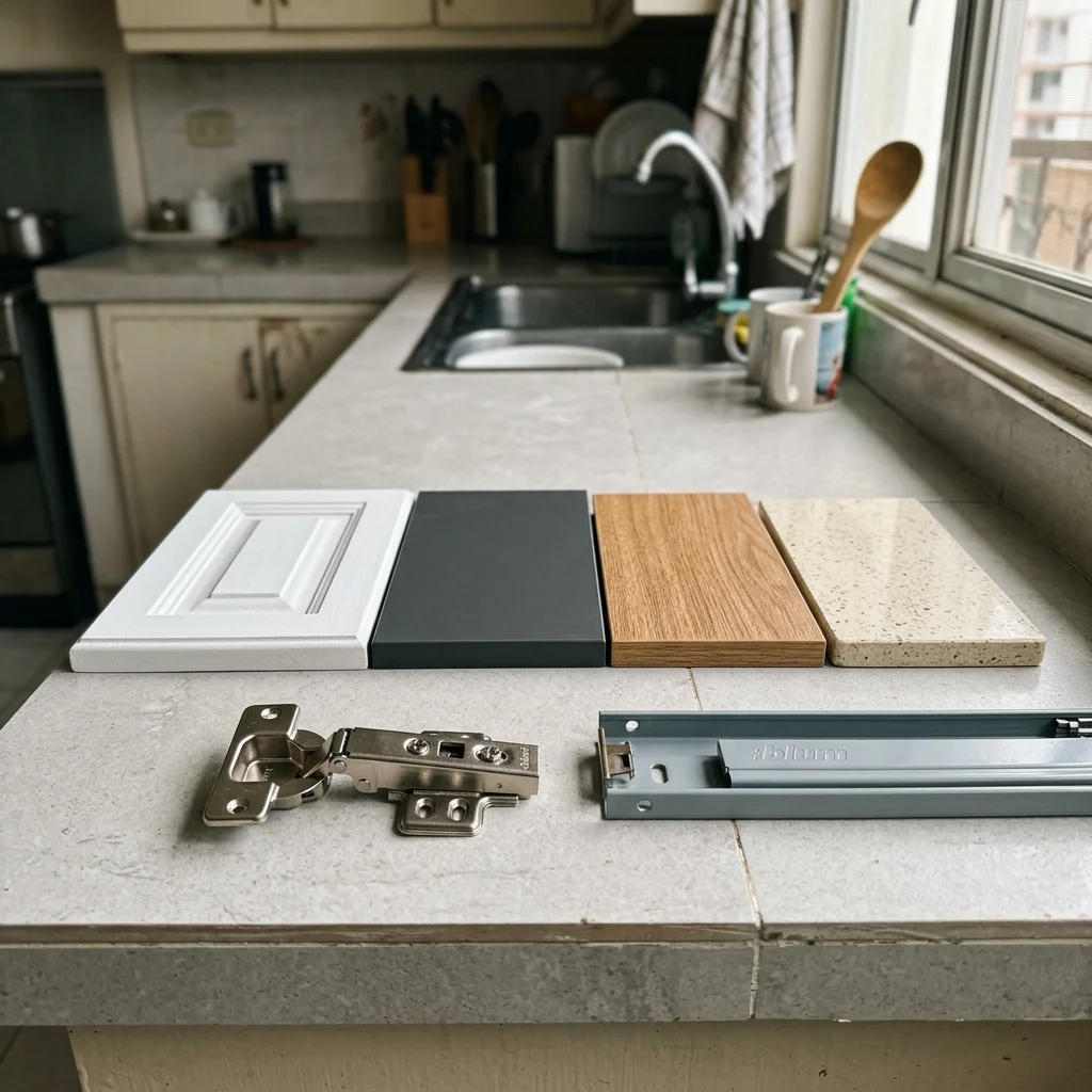 Marine plywood cross-section showing moisture-resistant WBP bonded layers used in all CabinetMakerPH cabinets