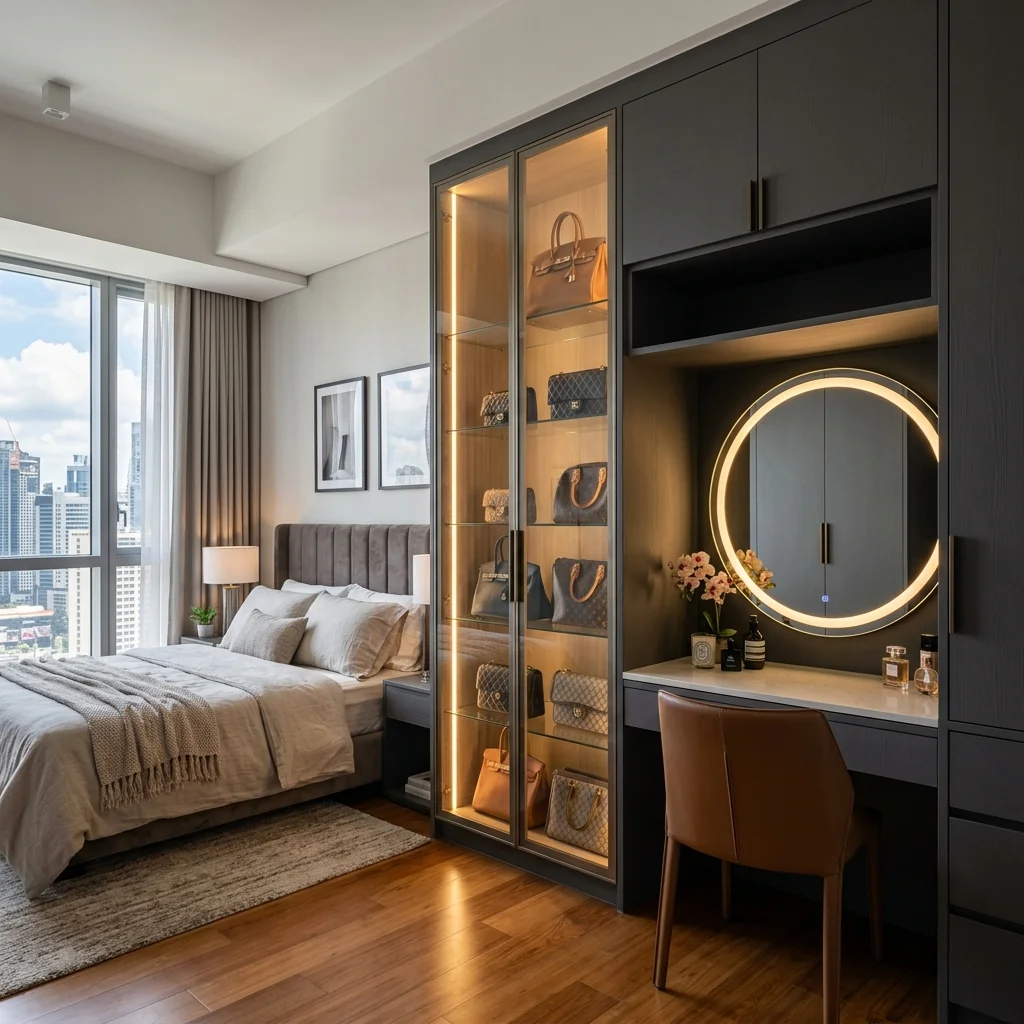 Wardrobe cabinets BGC Taguig — premium walk-in closet