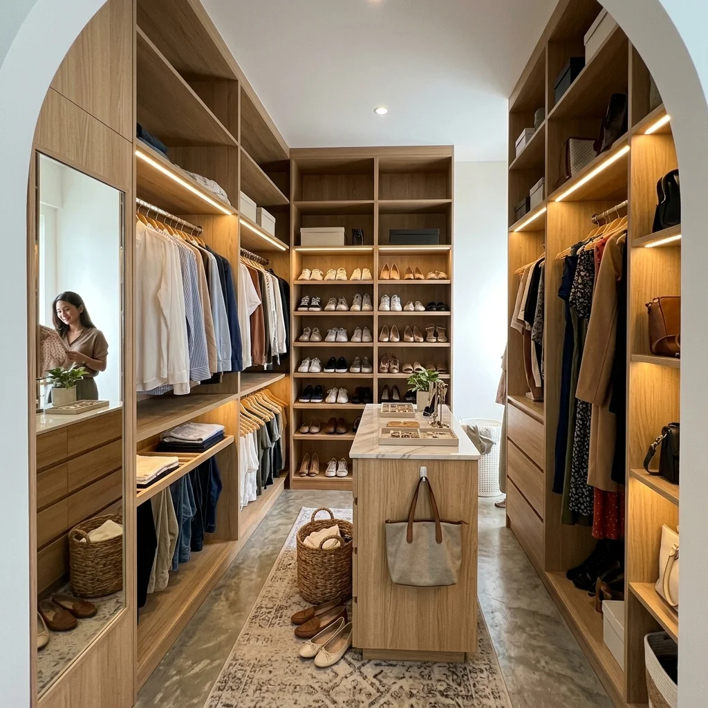 Custom walk-in closet Philippines dressing room